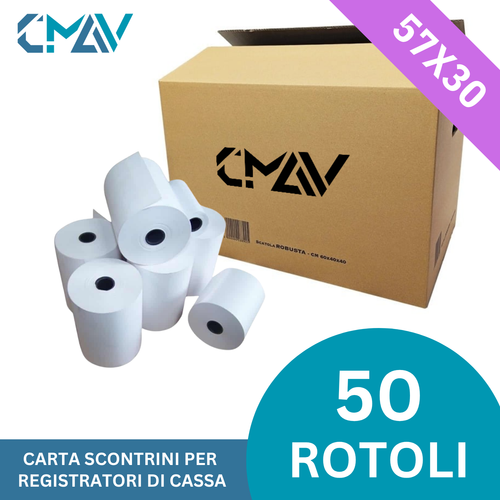 50 Rotolini termici 57x30