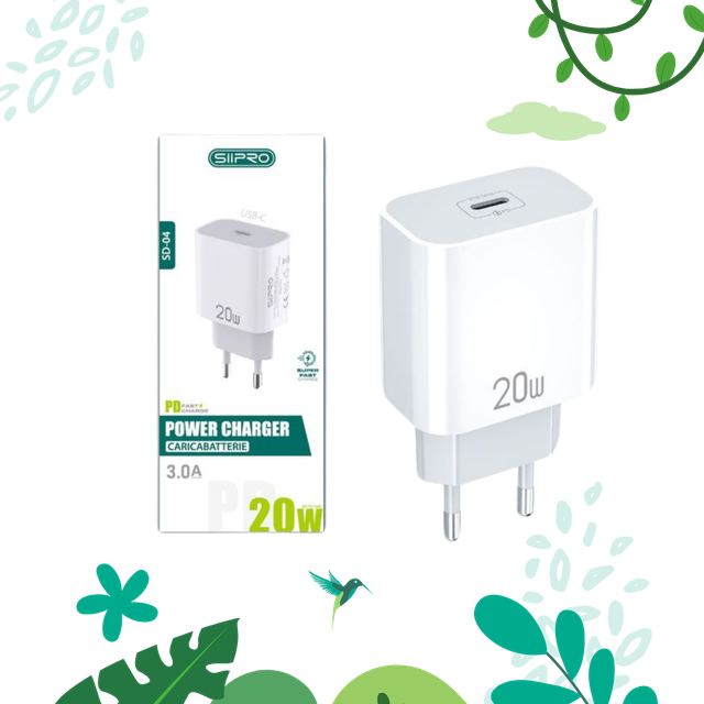 Alimentatore usb C 20w